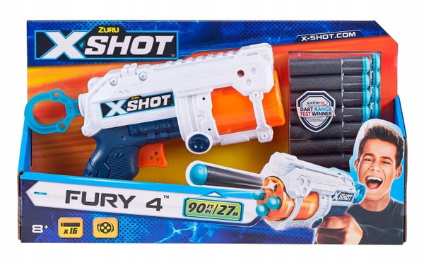 ZURU X-SHOT FURRY 4 na strzałki 27 m 16 strzałek