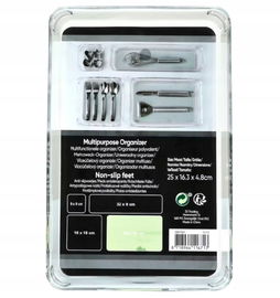 Wkład do szuflady antypoślizgowy na przybory kuchenne  25 x 16.3 x 4.8 cm