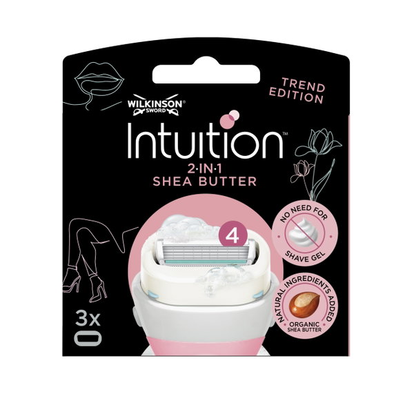 Wkłady do maszynek Wilkinson Sword Intuition Wilkinson z mydłem 3 szt. róż