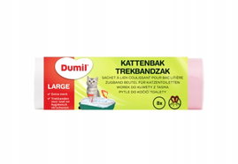 Worki do kuwety dla kota z taśmą 8 szt 87,5 cm x 37,5 cm x 37,5 cm Dunmil