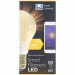 SMART ŻARÓWKA żarnikowa filament żółte ciepłe światło LED 806lm 7W E27 WIFI