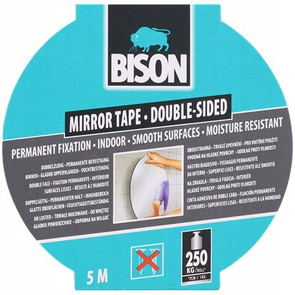 Taśma montażowa do luster BISON ultra wytrzymała mocna CS