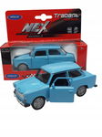 TRABANT 601 BŁĘKITNY KOLEKCJONERSKI MODEL SAMOCHODU WELLY SKALA 1.34 METAL