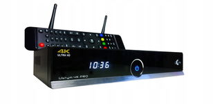 Tuner ENIGMA2 uClan Ustym 4K PRO UHD 2 x głowica DVB-S2X ENIGMA2 oscam TWIN