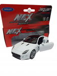 Welly Jaguar F-Type Coupe Biały 1:34 Metalowy MODEL POJAZDU KOLEKCJONERSKI