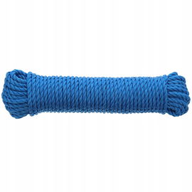 Wielofunkcyjna lina polipropylenowa 15 mb x 6 niebieska max. 40 kg