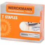 Zszywki do tackera kształt T 10mm x 1,8mm x 1,2mm 5000 sztuk Werckmann