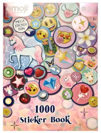 1000 sztuk Mocnych naklejek z motywem EMOJI buźki w książce A4 dla każdego