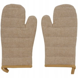 2 RĘKAWICE KUCHENNE Chambray żółte bawełniane 921 Akcesoria Kuchenne Home