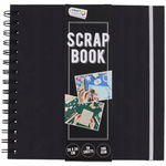 ALBUM DO SCRAPPINGU SCRAPBOOKING ozdobny czarny 20 x 20 cm 50 kart 200 GSM