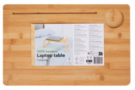 Bambusowy składany stolik pod laptop tablet 46 x 29.5 x 23 cm na prezent 51