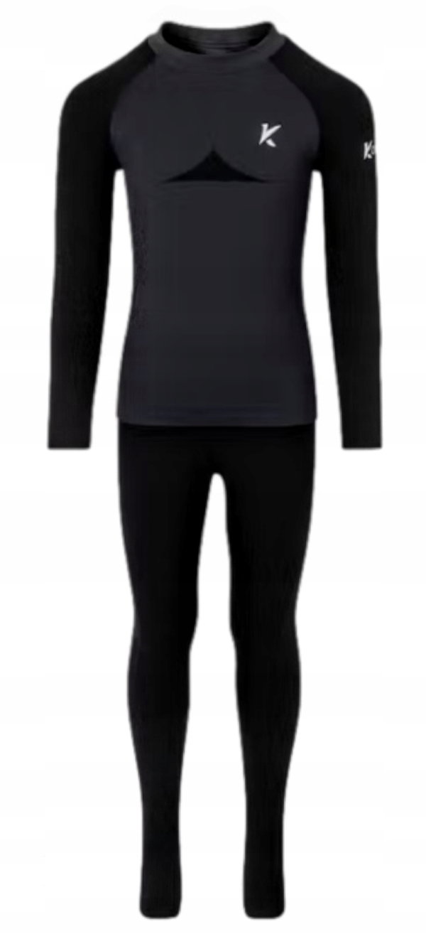 Bielizna Termiczna Termoaktywna KAYTAN THERMO SET KIDS czarny r. 146-152