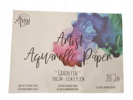 BLOK DO AKWARELI FARB AKRYLOWYCH SZKICOWNIK Creative Artist 20szt A4 300