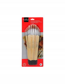 12 Pędzli VAN BLEISWIJCK AKWARELA FARBY OLEJNE I AKRYLOWE RÓŻNE ROZMIARY OK