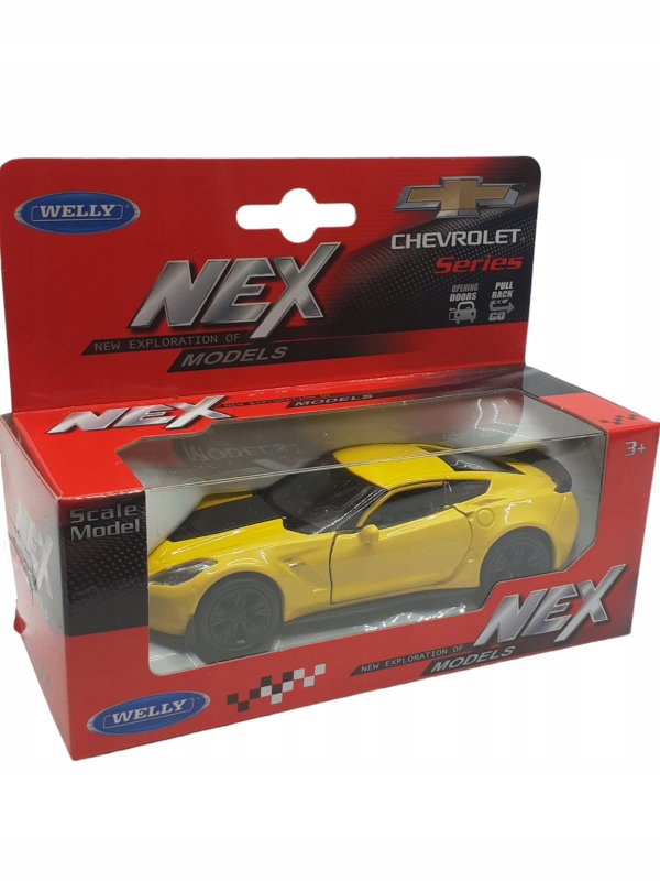CHEVROLET SPORT WELLY MARKOWY METALOWY MODEL SAMOCHODU Z NAPĘDEM SKALA 1:34