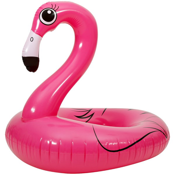 DMUCHANE KOŁO KÓŁKO DO PŁYWANIA NA PLAŻE BASEN 100 x 81 x 92cm PINK FLAMING