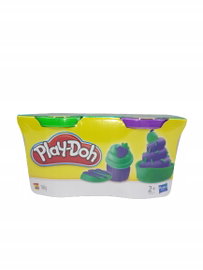 CIASTOLINA PLAY DOH 168 GRAM ZIELONY FIOLET BABECZKA DIY PREZENT 2 TUBKI