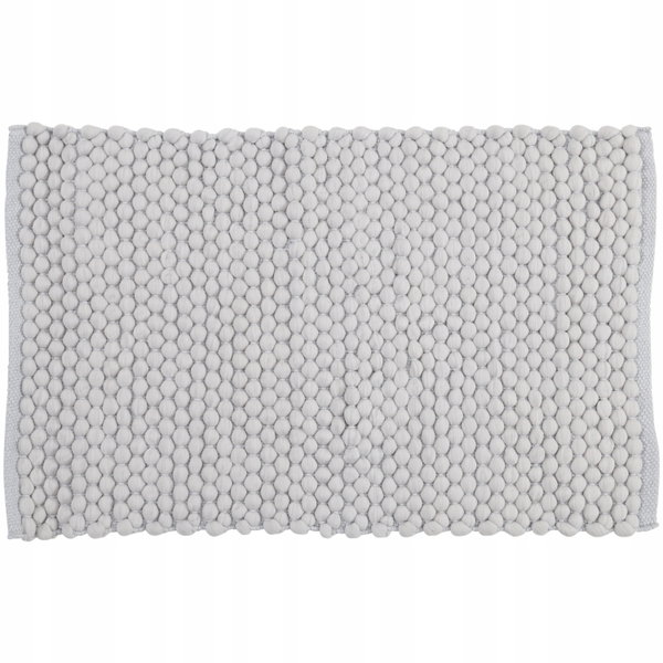 DYWANIK MATA ŁAZIENKOWA Premium Quality 50 x 80cm szary tłoczony miękki