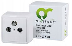 Gniazdo Digitsat LITE DWS-201 RTV-SAT końcowe HD