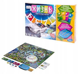 Gra planszowa Życie Nauka Kariera Rosyjska czytnik kart bankowych Hasbro