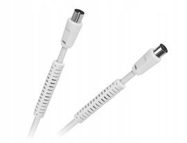 Kabel antenowy DVBT TV VIDEO model KPO2735F biały 1,8 mb