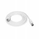 Kabel antenowy Lechpol KPO2735F-3 3,0m TV-VIDEO IEC wtyk- IEC Gniazdo