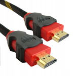 Kabel HDMI - HDMI 2m wysokiej jakości w oplocie 1080P GOLD 24K GC-HD-102R