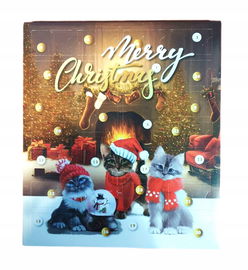 Kalendarz Adwetnowy dla kota 24 okienka z pysznymi przysmakami koty 2023