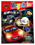 KOLOROWANKA DISNEY PIXAR CARS Z NAKLEJKAMI MEGA COLOR RUSTEZE ZYGZAK ZŁOMEK