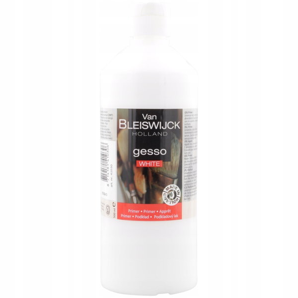 GESSO BIAŁY PODKŁAD MALARSKI WERNIKS GRUNT REMONT Van Bleiswijck 500 ml