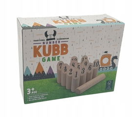 Gra Towarzyska Skandynawskie KRĘGLE drewniana zabawka KUBB ZBIJAK wiek 3+