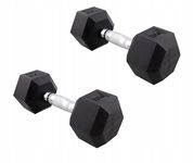 HANTLE DUMBBELL CIĘŻARKI 2 x 7,5 kg POWLEKANE GUMĄ