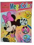 KOLOROWANKA MEGA COLOR DISNEY Z NAKLEJKAMI Minnie Mause Pluto Miki Donald