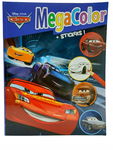 KOLOROWANKA MEGA COLOR naklejki Disney PIXAR Cars