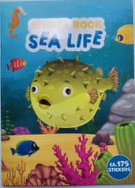 Książka z naklejkami wyklejanka SEA LIFE PODWODNE ŻYCIE RYBKI 175 sztuk