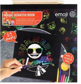 Magiczny zeszyt blok zdrapka WYDRAPYWANKA EMOJI BOOK scrapbooking  46