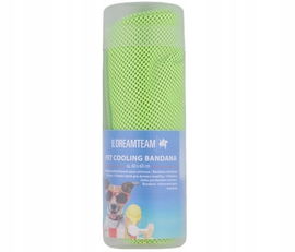 MATA CHŁODZĄCA DLA ZWIERZĄT BANDANA 60 x 60 cm CHUSTA LEKKA zielona