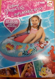 Materac ponton PRINCESS ARIEL POMPOWANY DLA DZIECI 3-6 LAT MOCNY I WYGODNY