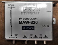 MODULATOR TV TELKOM TELMOR model MAW 820 12V 250mA