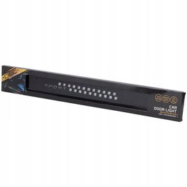 Nakładki progowe led usb oświetlenie drzwi samochodu TUNING SPORT CZARNE