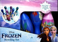 KRĘGLE Z BIAŁĄ PIŁKĄ DO GRY DISNEY FROZEN ANNA ELZA OLAF BOWLING SET 3+