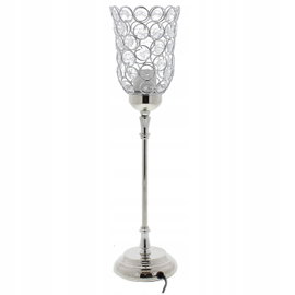 Lampa stołowa z osłoną z koralików Lumero Glamour