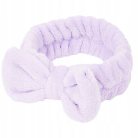 OPASKA KOSMETYCZNA DO MAKIJAŻU NA GŁOWĘ ELASTYCZNA Z KOKARDĄ BEZUCISKOWA FI