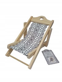 LEŻAK DREWNIANY DLA LALEK DO DOMKU I NIE TYLKO SKŁADANY MINIATURKA ŚLACZKI