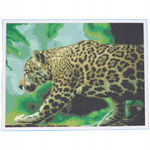 MALOWANIE Diamentami HAFT OBRAZ Diamentowy Mozaika 30x40 cm LEOPARD hobby