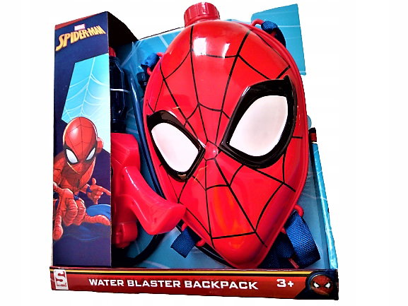 MIOTACZ NA WODĘ PLECAK PISTOLET SPIDERMAN MARVEL