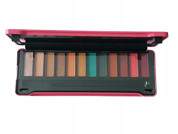 Paleta cieni do makijażu oczu 12 kolorów pędzelek