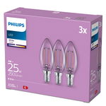 Philips Żarówka LED x3 sztuki 3W=25W E14 F 250lm G