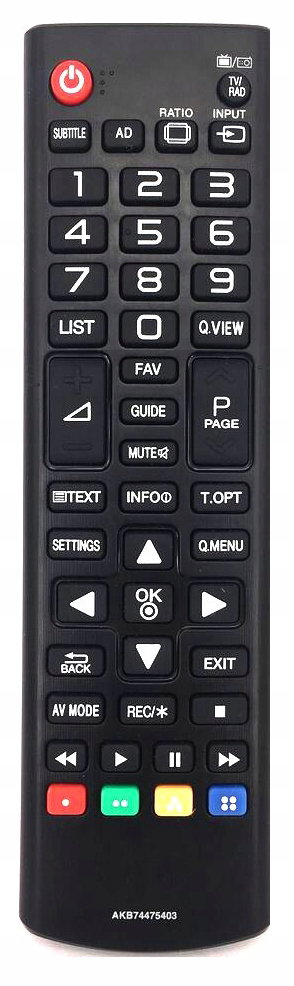 Pilot do TV LG Model AKB74475403 Zamiennik UCT-041