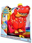 PISTOLET KARABIN MIOTACZ NA WODĘ PLECAK DINOZAUR T-REX CZERWONY